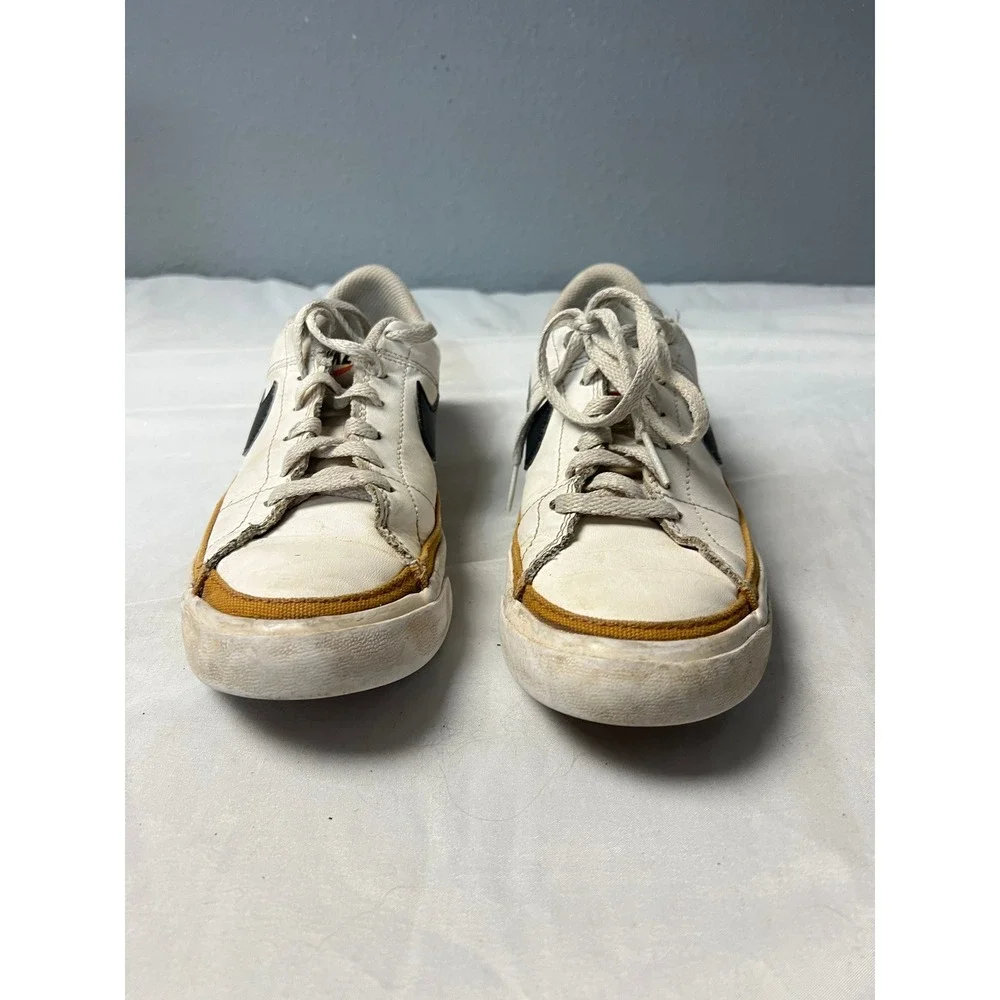 Nike Court Legacy White Black Desert Ochre Sneakers  Youth 3.5Y Mens 3.5